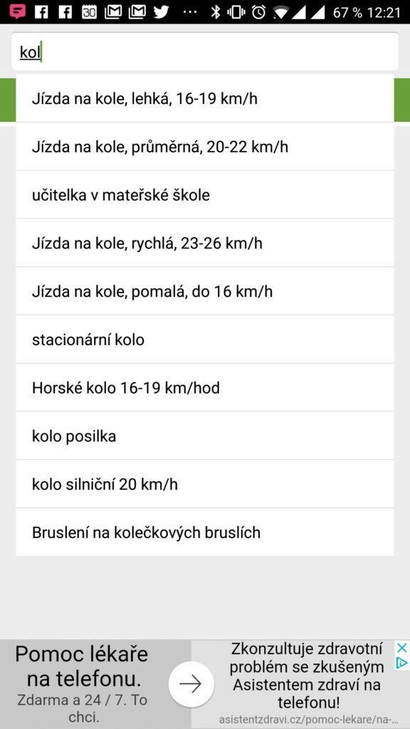 Zadáváme aktivitu