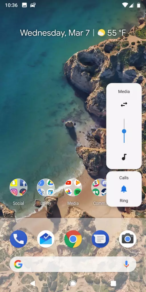 android p ovladani hlasitosti