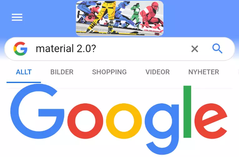 novy vzhled vyhledavani google