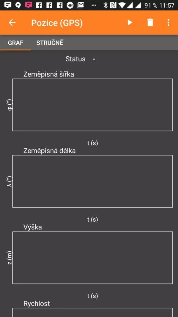 Obrazovka experimentu