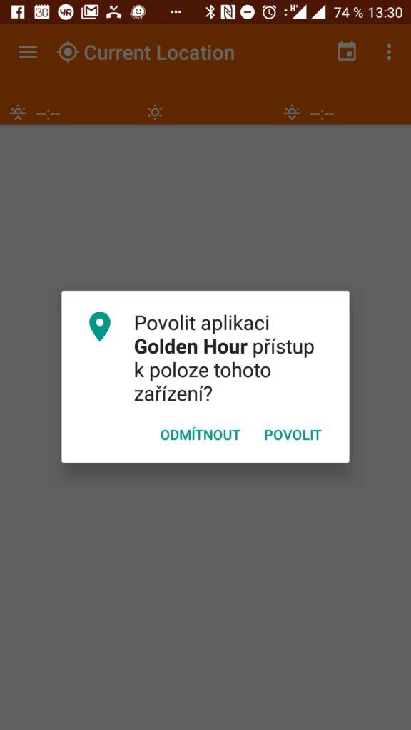 Požadavek na přístup k poloze