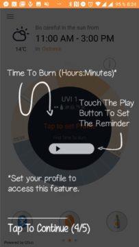 Sledování doby opalování