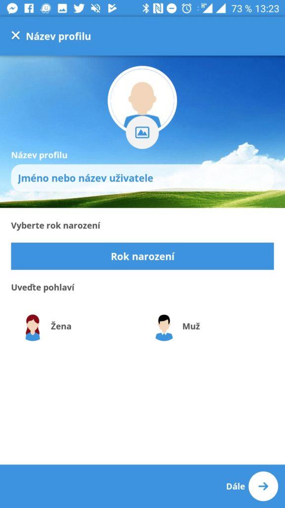 Pylové zpravodajství - Základní údaje o uživateli