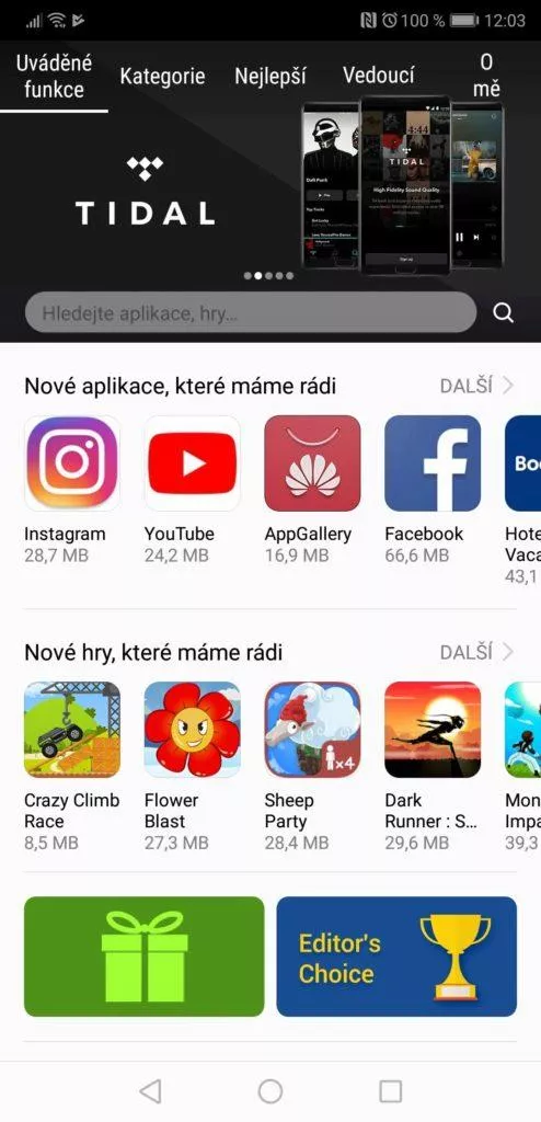 aplikace huawei appgallery