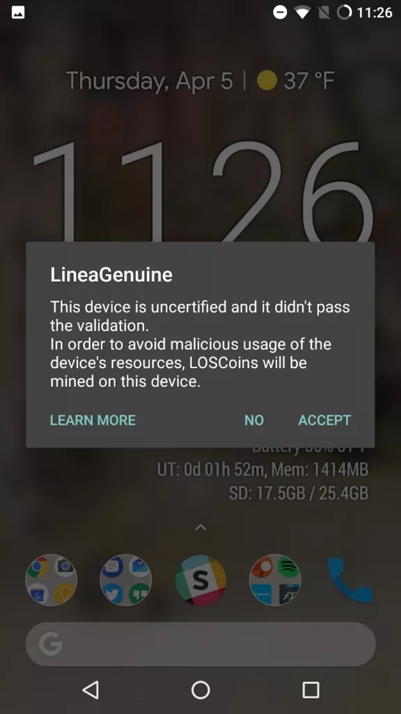 april lineage os 2018