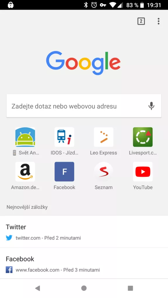 chrome 66 klasicky design