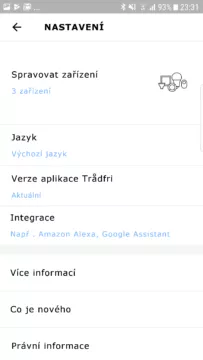 chytre svetlo IKEA asistent Google