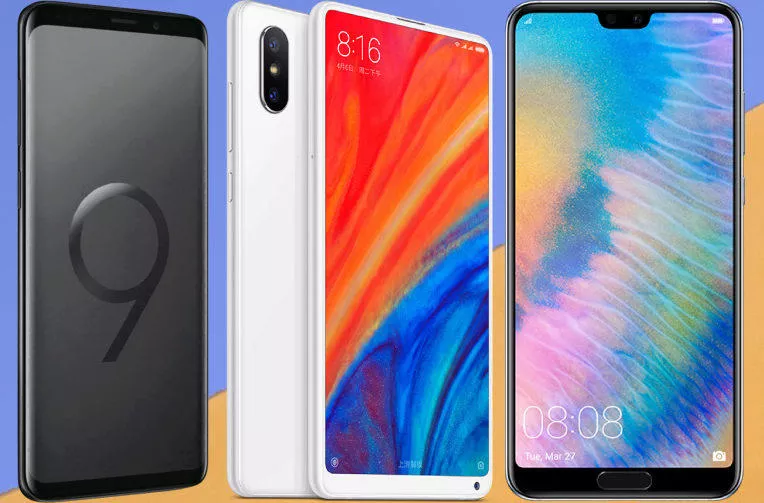 srovnani vykonu xiaomi mi mix 2S samsung galaxy s9 huawei P20 pro