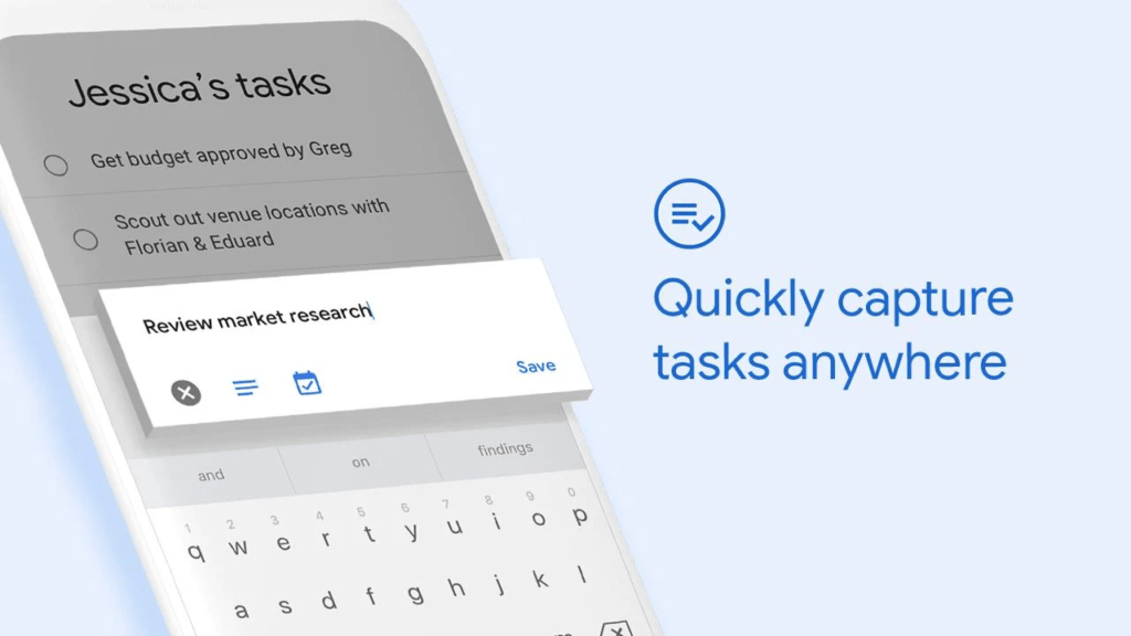 Úkoly Google aplikace