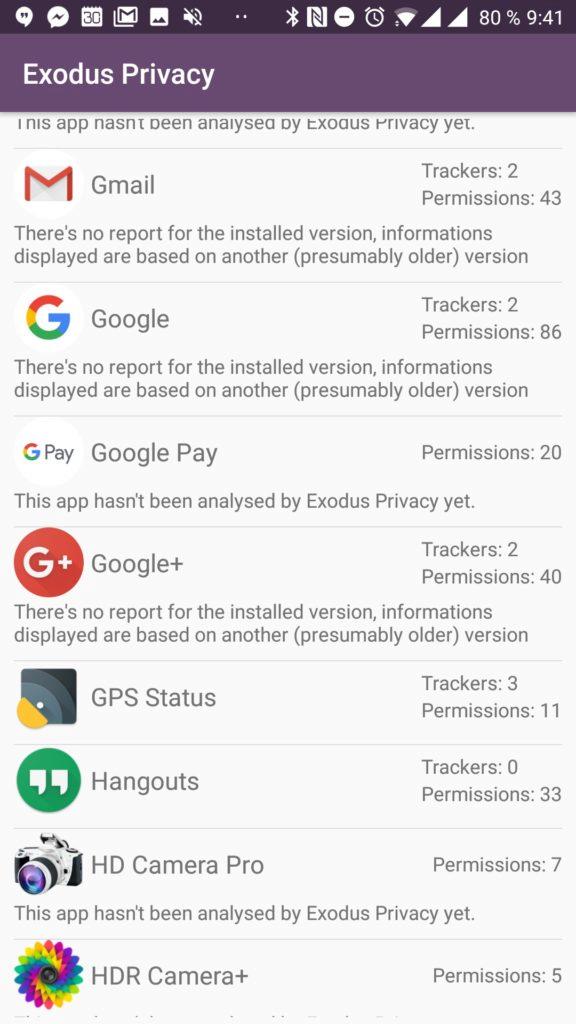 Exodus Privacy - Špehují vás aplikace?