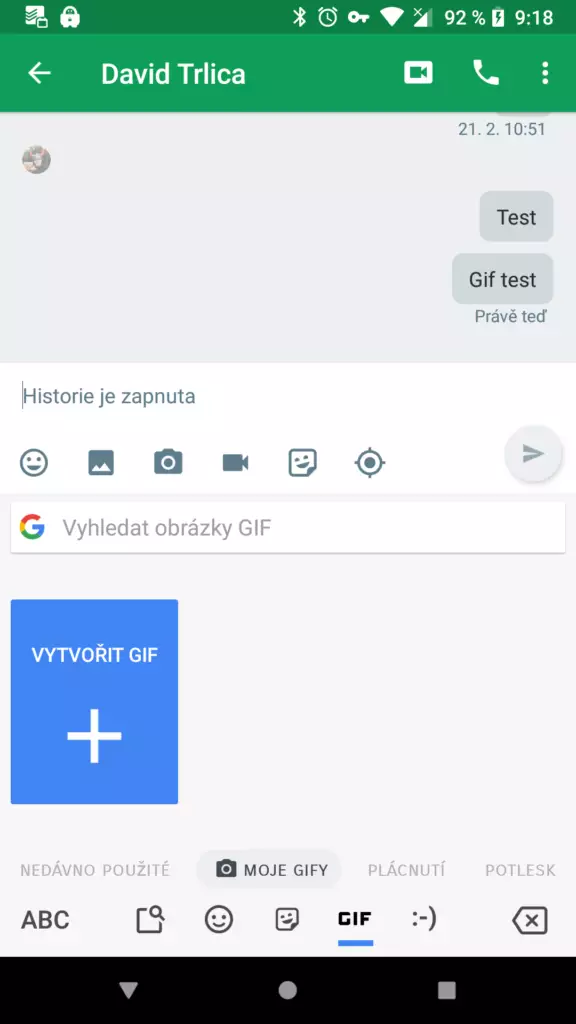Gboard klavesnice novy gif