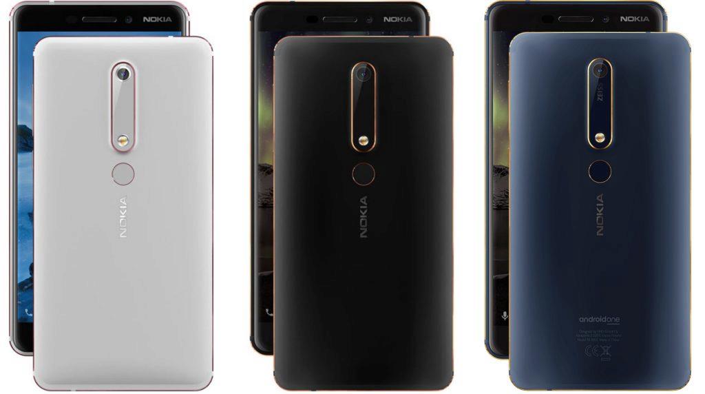 Nokia 6.1 barevné varianty