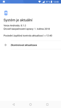 Nokia 6.1 systém