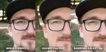 Který mobil fotí nejlépe? Nokia 8 Sirocco vs Huawei P20 Pro vs Samsung Galaxy S9 Plus - brýle detail