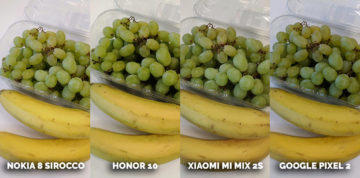 fototest honor 10 vs xiaomi mi mix 2S - ovoce