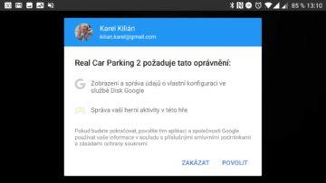 Propojení se službou Hry Google Real Car Parking 2
