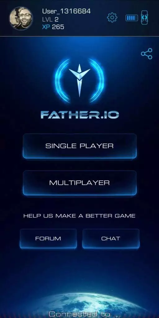 father.io hlavni menu