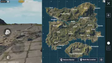 mapa erangel pubg mobile