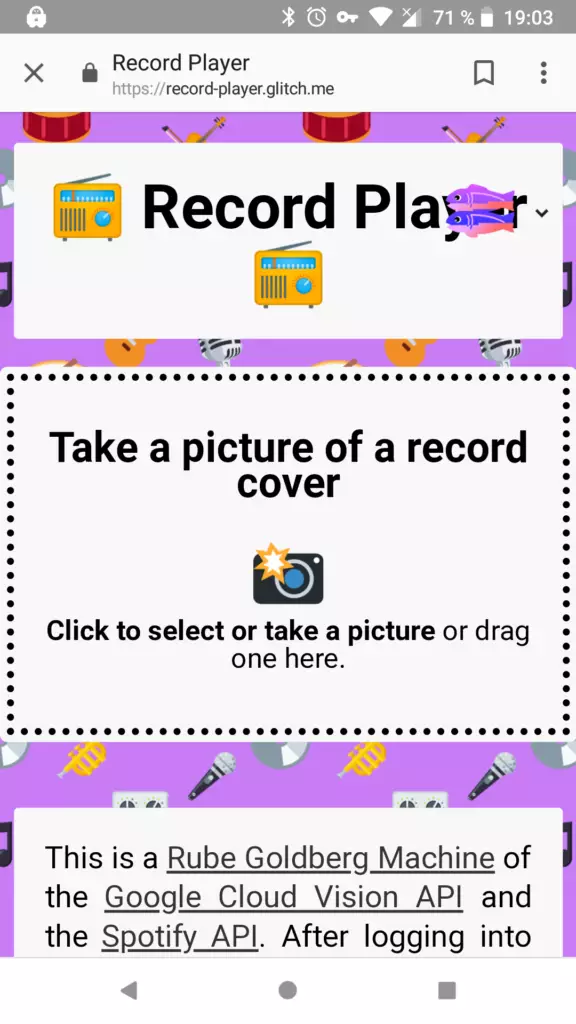 record player spotify