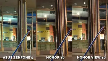 Asus Zenfone 5 vs. Honor 10 vs. Honor View 10 testovani fotoaparatu - dvere