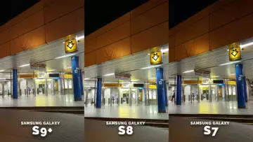 Špatné světelné podmínky samsung galaxy fotografie - metro detail