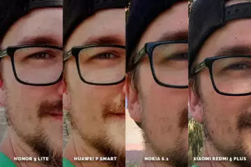 Huawei vs Honor vs Xiaomi vs Nokia fototest selfie detail