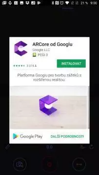 Instalace ARCore od Googlu