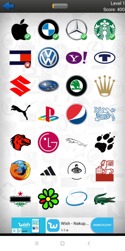 Nabídka log Logo Quiz Ultimate