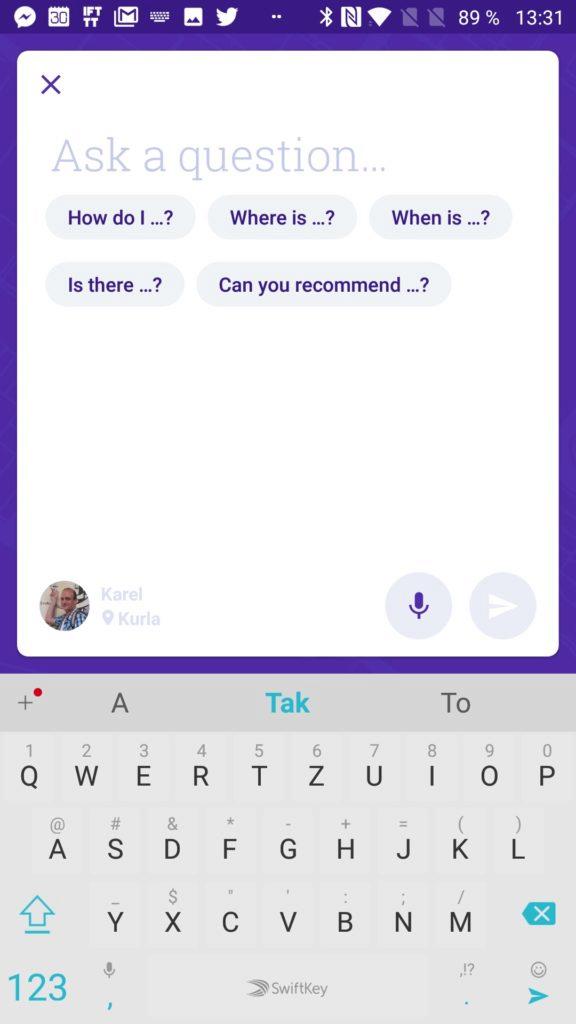 Pokládání otázky Google Neighbourly