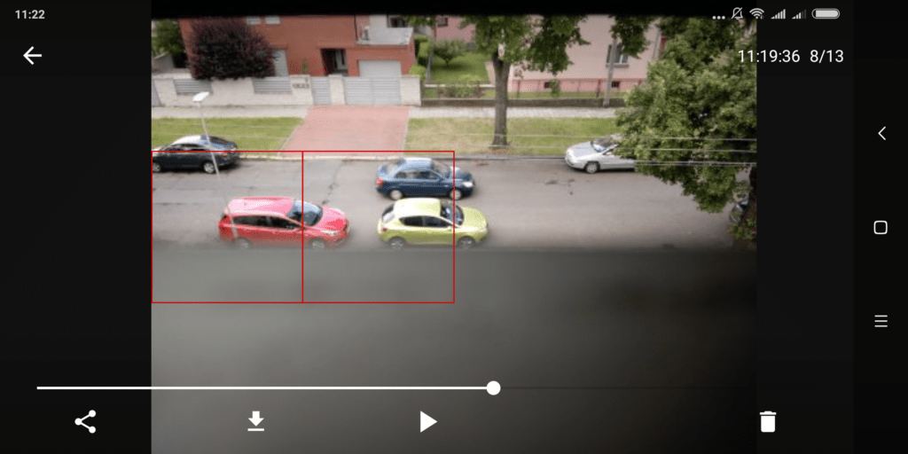 Prohlížení narušení Výběr role Přihlášení účtem Google Úvodní nastavení Security Camera