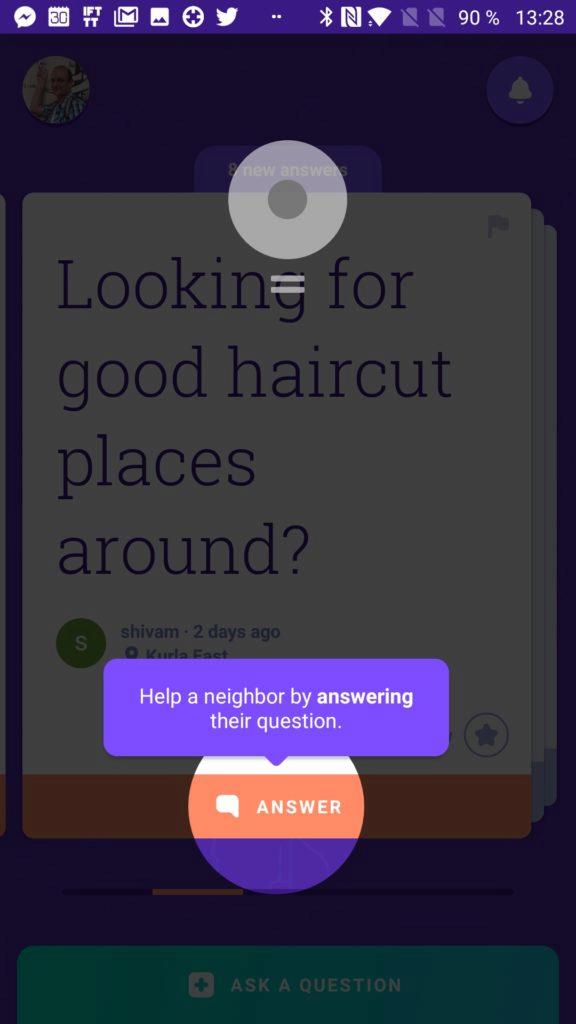 Přes tlačítko odpovíte Google Neighbourly
