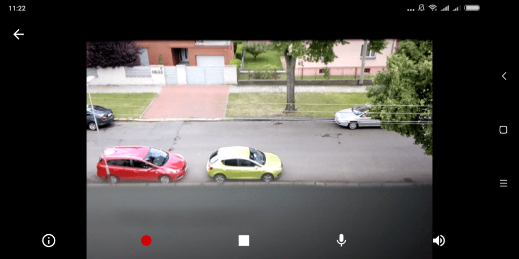 Přímý pohled na kameru Výběr role Přihlášení účtem Google Úvodní nastavení Security Camera