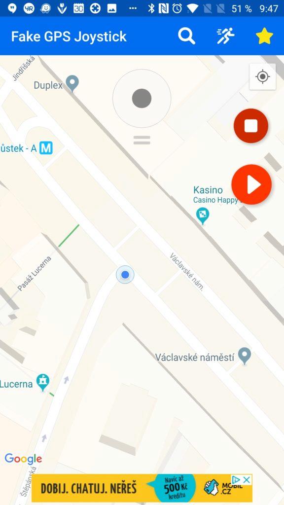 Takto lze falšovat polohu Fake GPS Joystick