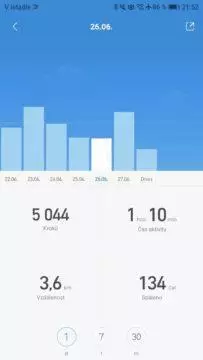 Xiaomi Mi Band 3 Mi Fit aktivity