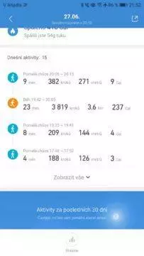 Xiaomi Mi Band 3 Mi Fit aktivity