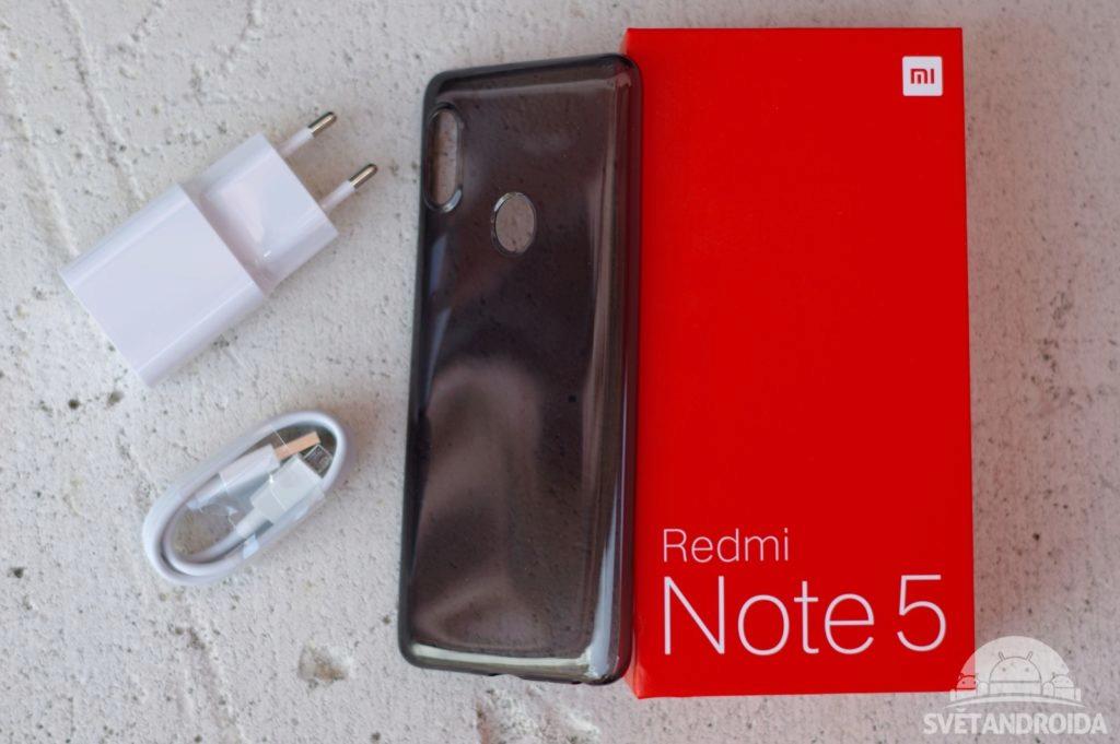 Xiaomi Redmi Note 5 obsah balení