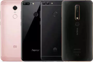 fototest levnych telefonu xiaomi honor huawei nokia