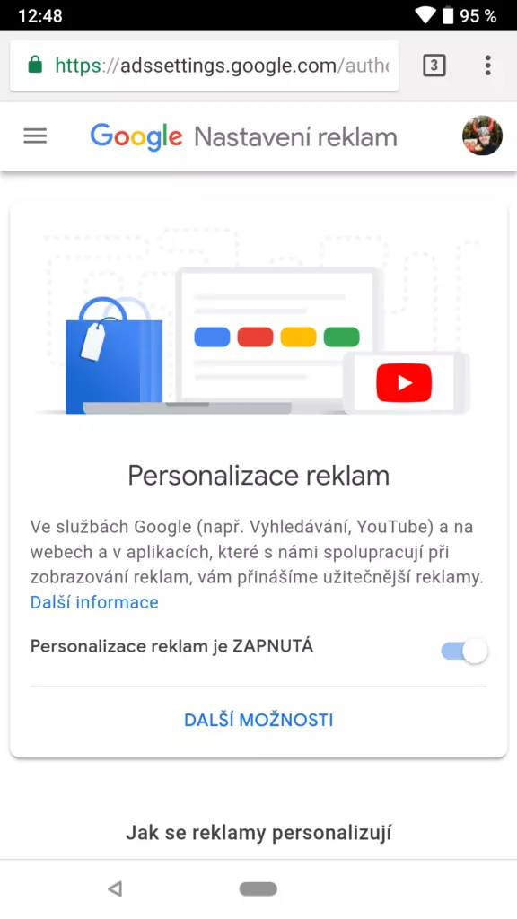 google personalizovane reklamy