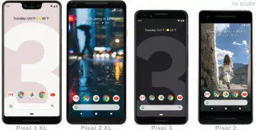 google pixel 2 google pixel 3 velikost