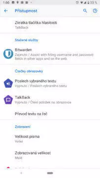 pristupnost a usnadneni android