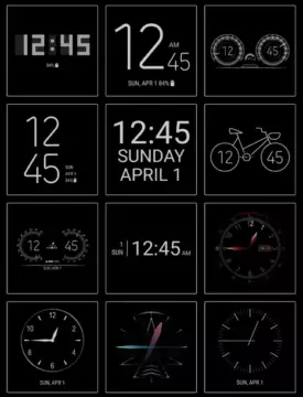 samsung clockface always on