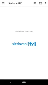 sledovani tv uvodni obrazovka