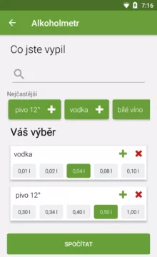 Alkoholmetr Android