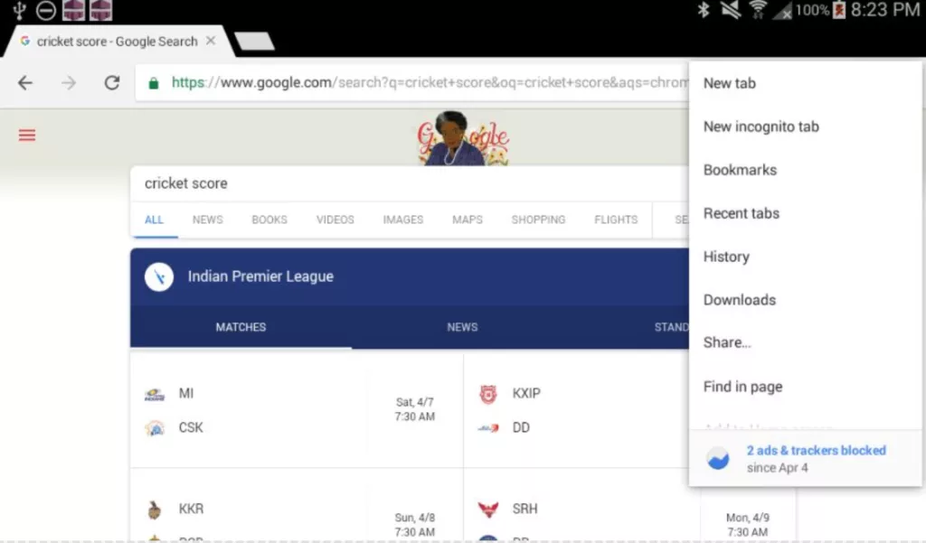 Kiwi Browser android aplikace