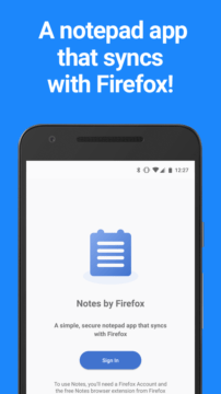 Notes by Firefox
