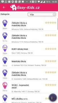 Seznam míst EasyKids