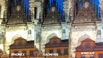 iphone x vs xiaomi mi 8 nocni fotografie detail