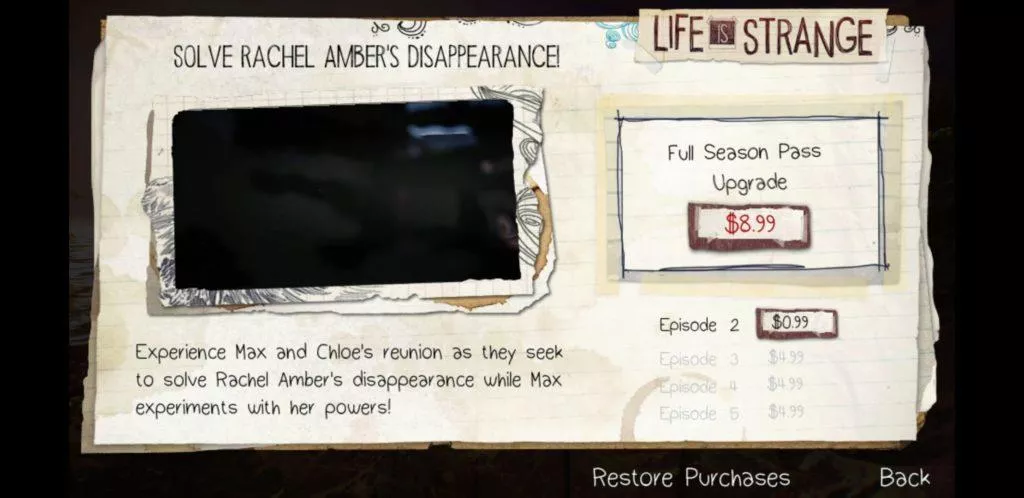 life is strange android cena