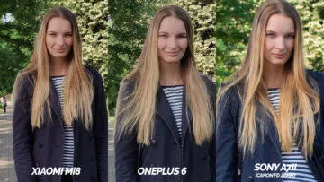 modelka srovnani fotoaparu oneplus 6 vs xiaomi mi 8 vs zrcadlovka