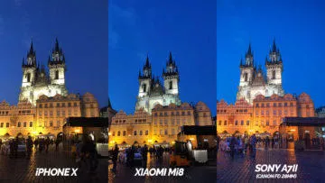 nocni praha fototest xiaomi mi 8 vs iphone X